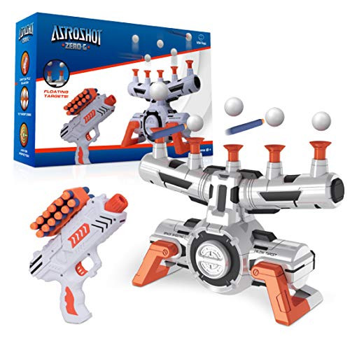 USA Toyz Astroshot Zero G Shooting Game - Nerf Compatible Floating Hovering Ball Targets for Shooting with 1 Foam Blaster Toy Gun 10 Floating Ball Gun Targets 12 Foam Darts and 1 Foam Dart Holder
