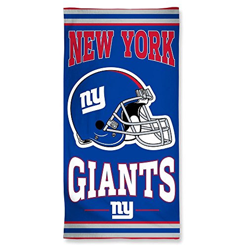 NFL Officially Licensed New York Giants 30 inchx60 inch Cotton Beach Towel NFL Officially Licensed New York Giants 30 inchx60 inch Cotton Beach Towel