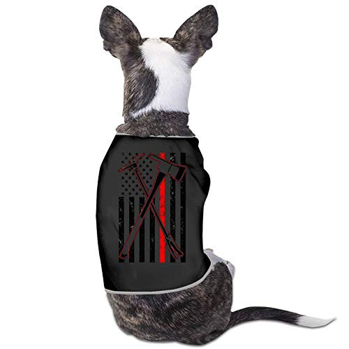 Ffashionshirt Patriot Apparel Axe Halligan Hero Thin Red Line Firefighter Pet Service Dog Clothes Large