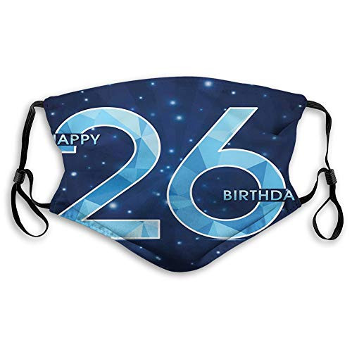 Printed Facial decorationsDigital Geometric Polygon Fractal Style Wishes Age DisplayComfortable Windproof mask for teens and kidsSAQ-0012724