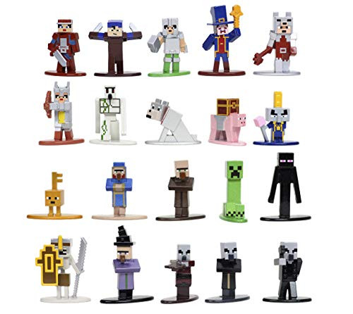 Minecraft Dungeons Nano Metalfigs 1.65 inch Die-cast Collectible Figures 20-Pack Wave 4 Toys for Kids and Adults