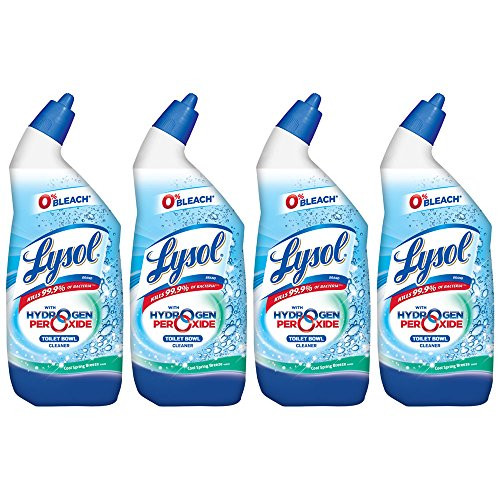 Lysol Bleach Free Hydrogen Peroxide Toilet Bowl Cleaner Fresh 24 oz -Pack of 4-