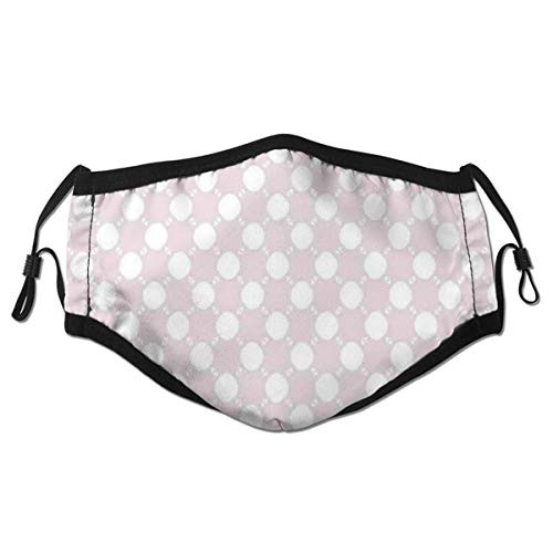Comfortable Windproof maskAbstract Pattern With Circles And Small Triangles In Soft Pastel ColorsPrinted Facial decorations for adult