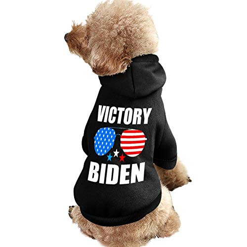 MOEEZE Biden Won Get Over It Victory Biden Winter Pet Clothing Two-Legged Warm Clothes with Hat