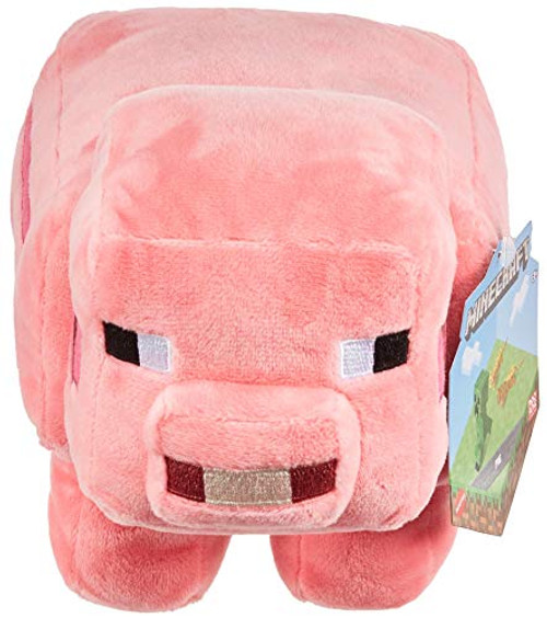 Minecraft Plush 8-in Pig Character Doll Soft Collectible Gift for Fans Age 3 and Older