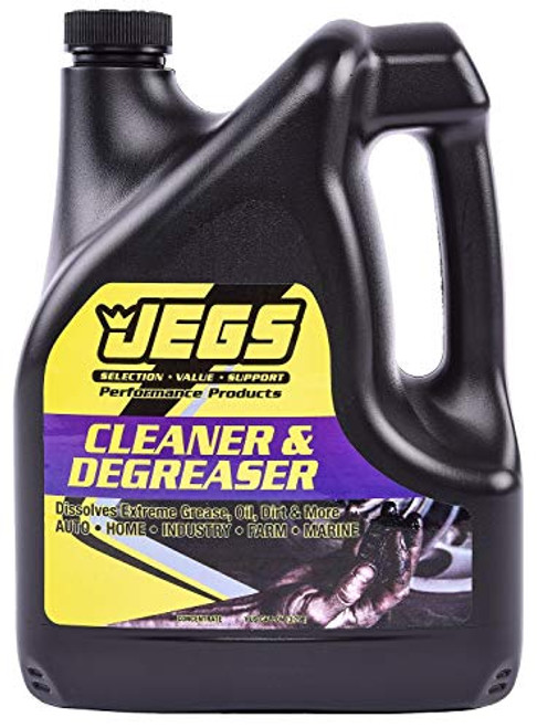 JEGS Industrial Strength Cleaner and Degreaser - 1 Gallon - Concentrated - Dissolves Extreme Grease  and  More - Biodegradable Formula - Made in USA