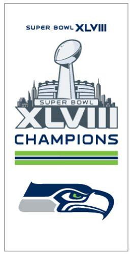 Seattle Seahawks 2014 Super Bowl Champions 30 x 60 Beach Towel
