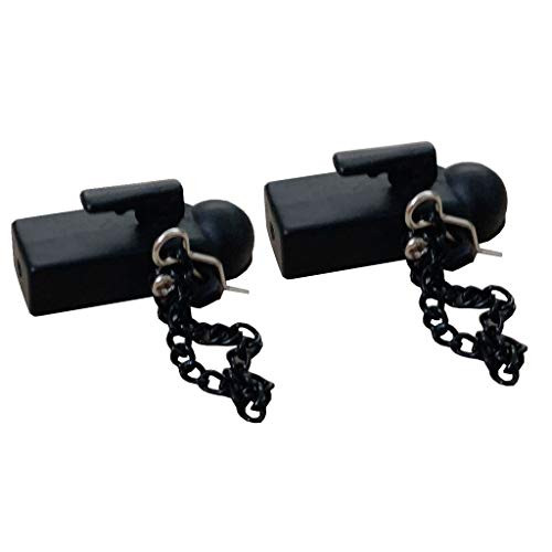 Full Dolls 2Pcs Metal Hitch Trailer Hook for Scx10 90046 Traxxas Trx4 1/10 Rc Crawler Car Remote Control Car Tow Hook