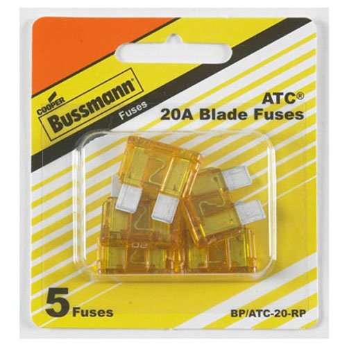 Bussmann BP/ATC-5-RP BP/ATC-20-RP ATC Automotive Fuse, (Pack of 5)