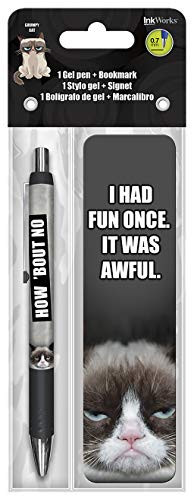 Trends International Grumpy Cat Gel Pen + Bookmark  Pack