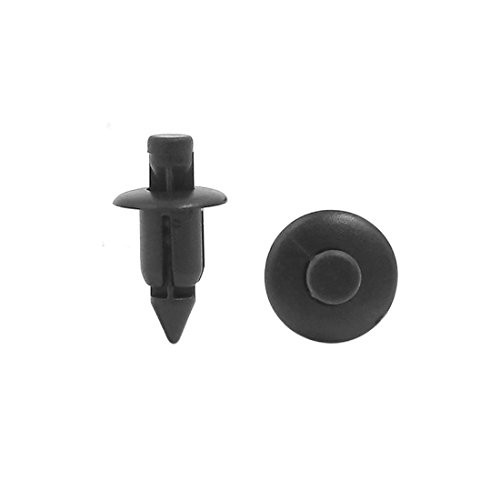 uxcell 10 Pcs 6mm Hole Universal Retainer Fastener Clip Auto Car Bumper Fender Plastic Rivets Push Pin Clips