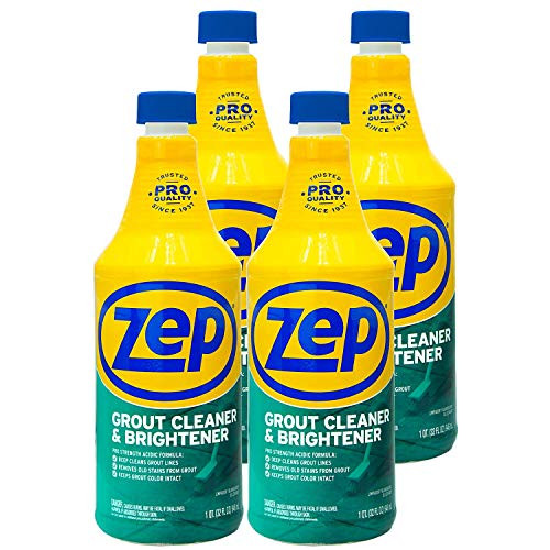 Zep Grout Cleaner and Brightener 32 ounce ZU104632 -Case of 4- Pro Fomula