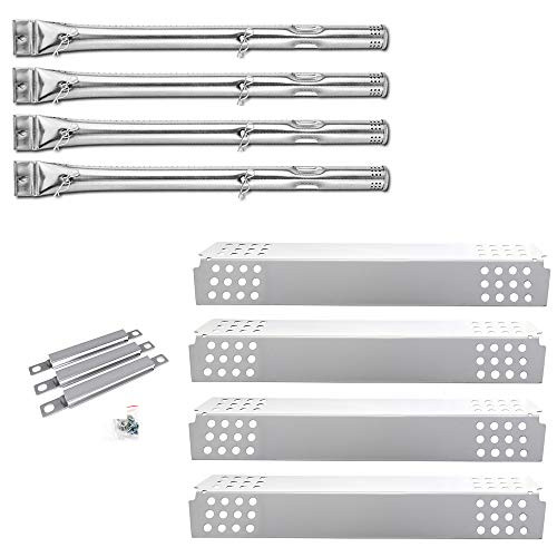 Uniflasy Replacement Parts Kit for Charbroil 4 Burner 463241113 463449914 BBQ Gas Grill Burner Tube Pipe Heat Plate and Crossover Tubes Uniflasy Replacement Parts Kit for Charbroil 4 Burner 463241113 463449914 BBQ Gas Grill Burner Tube Pipe Heat Plate and Crossover Tubes