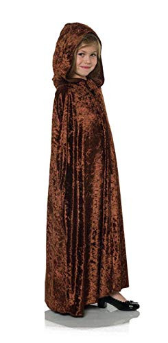 UNDERWRAPS Kids Unisex Panne Costume Os Cape - Childrens Costume Brown One Size
