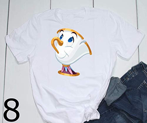 Beauty and The Beast Belle Chip Mrs Potts Gaston Lumiere Cogsworth Disney Epcot Graphic Ladies/Unisex/Youth/Toddler Sizes