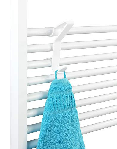 WENKO Hook for Towel Radiator Universal Flexi 2.5 x 8.5 x 13.5 cm White