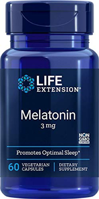 Life Extension Melatonin 3mg 60 Capsules Life Extension Melatonin 3mg 60 Capsules