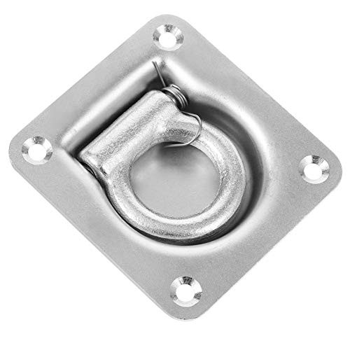 Wakauto D- Ring Tie- Down Anchors Recessed Pan Fitting D- Rings Heavy Duty Steel Cargo Tie- Downs Truck/Trailer/Flatbed/Pickup Anchor