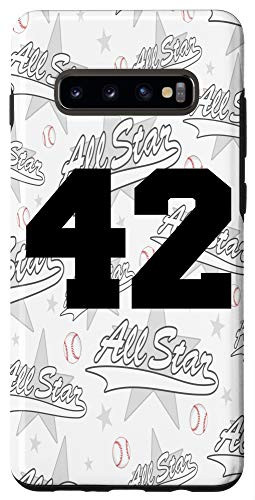 Galaxy S10Plus Baseball Case Number 42 Forty Two Gift Case