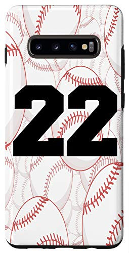 Galaxy S10Plus Baseball Case Number 22 Twenty Two Case