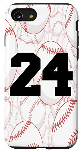 iPhone SE (2020) / 7 / 8 Baseball Case Number 24 Twenty Four Case