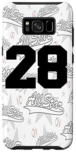 Galaxy S8Plus Baseball Case Number 28 Twenty Eight Gift Case