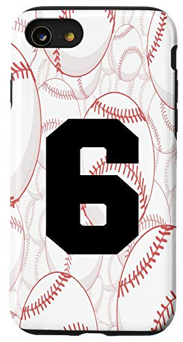 iPhone SE (2020) / 7 / 8 Baseball Case Number 6 Six Case