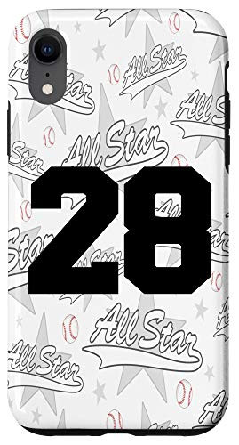 iPhone XR Baseball Case Number 28 Twenty Eight Gift Case