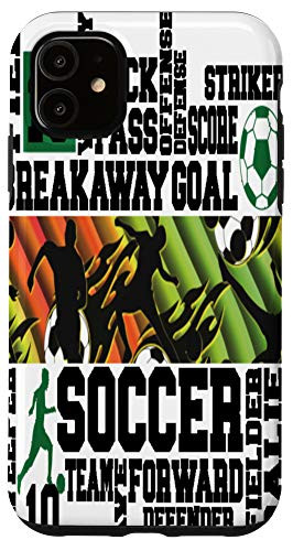 iPhone 11 Soccer Number 10 Ten Pattern Decor Case