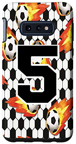 Galaxy S10e Soccer Number 5 Five Case