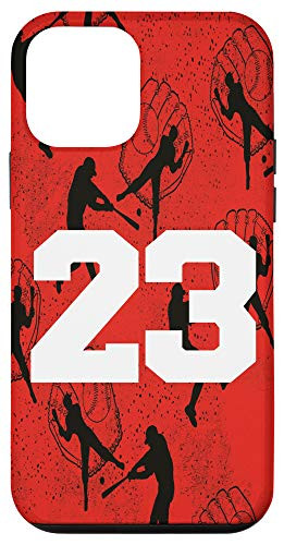 iPhone 12 mini Baseball Case White Number 23 Twenty Three Case