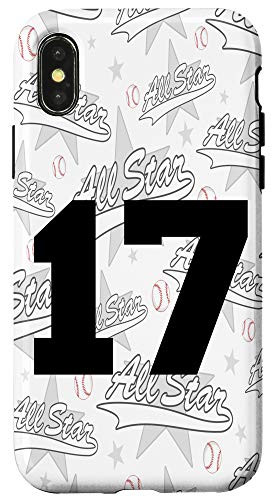 iPhone X/XS Baseball Case Number 17 Seventeen Gift Case