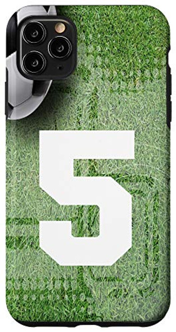 iPhone 11 Pro Max Soccer Case White Number 5 Five Case