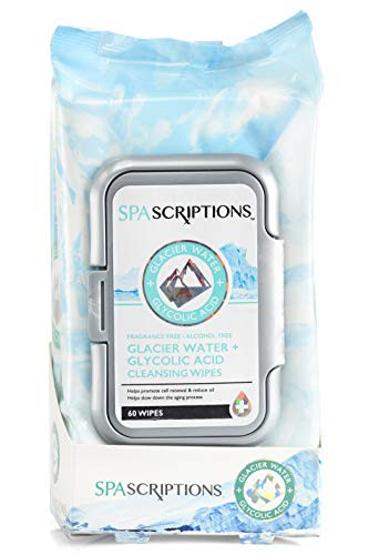 Glacier Water Plus Glycolic Acid Makeup Cleansing Wipes