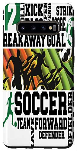 Galaxy S10Plus Soccer Number 2 Two Pattern Decor Case