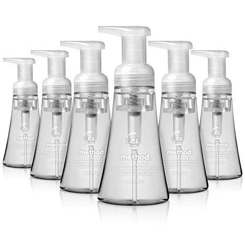 Method Foaming Hand Soap, Sweet Water, 10 Fl Oz (Pack of 6), Hand Wash Dispenser with Pump