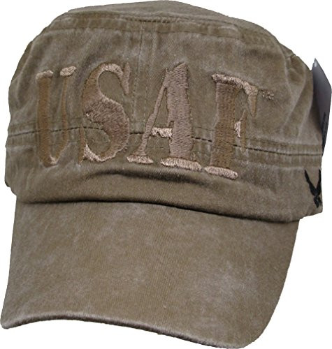 USAF Flat Top Hat, Washed Coyote Brown