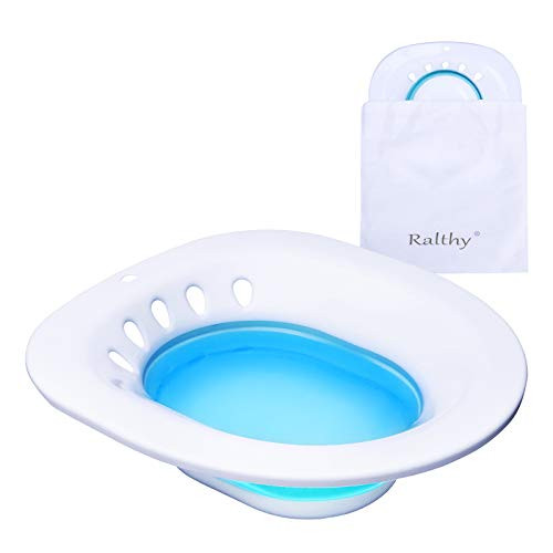 Sitz Bath for Over The Toilet Postpartum Care, Anal Postoperative Care Basin, for Hemorrhoids and Perineum Treatment, Alleviate Vaginal or Anal Inflammation, Foldable Easy to Store Sitz Bath for Over The Toilet Postpartum Care, Anal Postoperative Care Basin, for Hemorrhoids and Perineum Treatment, Alleviate Vaginal or Anal Inflammation, Foldable Easy to Store
