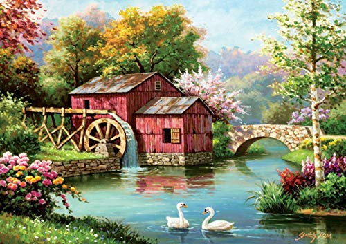 Heidi Art 1000 Piece Jigsaw Puzzle Old Red Mill
