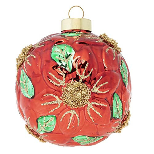 kat Plus annie Poinsettia Sculpted Round, Red