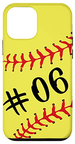 iPhone 12 mini Softball Player  06 Jersey Back No 06 Number Sport Gift Case