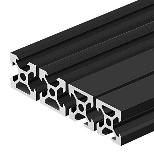 Twotrees 4 Pcs VF-2020 CNC 3D Printer Parts European Standard Anodized Linear Rail Aluminum Profile Extrusion for DIY 3D Printer (300mm) Twotrees 4 Pcs VF-2020 CNC 3D Printer Parts European Standard Anodized Linear Rail Aluminum Profile Extrusion for DIY 3D Printer (300mm)