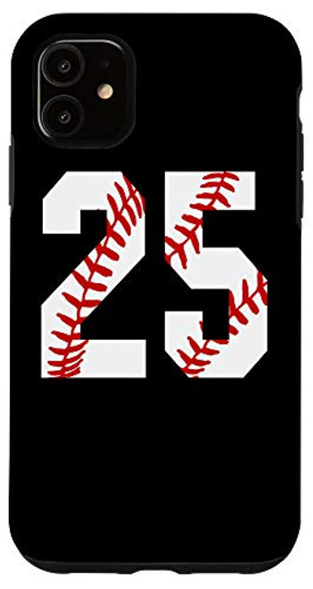 iPhone 11  25 Baseball Twenty-Five Player Baseball Number 25 Case