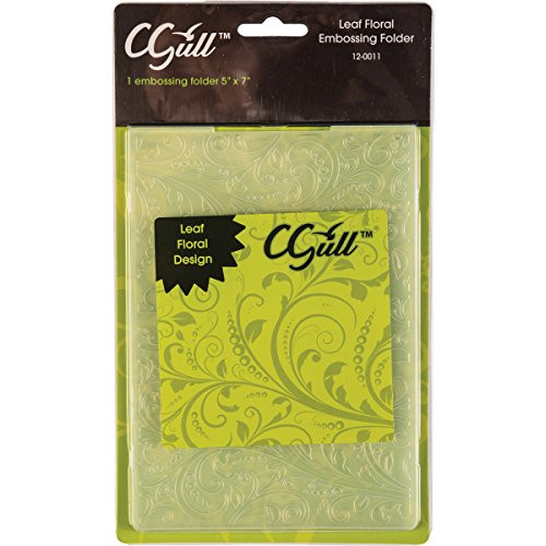 Cgull Embossing Folder 5"X7"-Leaf Floral