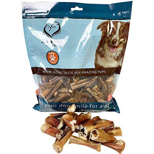 Bully Stick Bites (2 Lb. Bag) Premium Dog Chews - Easily Digestible Bully Stick Dog Treat - 100 percent Beef Bully Bones