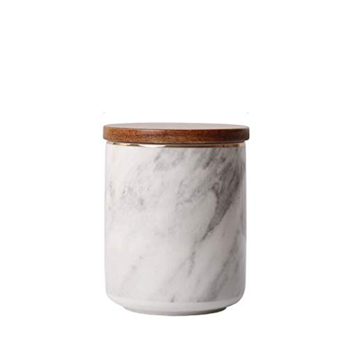 Ceramic Marble Pattern Food Storage Jar with Airtight Seal Bamboo Lid, Ceramic Kitchen Canisters Food Storage Canister for Tea, Coffee Bean, Spice, Sugar (100x130mm) Ceramic Marble Pattern Food Storage Jar with Airtight Seal Bamboo Lid, Ceramic Kitchen Canisters Food Storage Canister for Tea, Coffee Bean, Spice, Sugar (100x130mm)