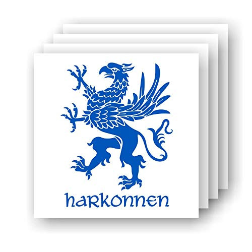 House Harkonnen Gryphon Crest, Dune-inspired Fan Art Vinyl Car/Laptop Decal
