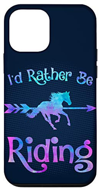 iPhone 12 mini Horse Lover I'D RATHER BE RIDING Equestrian Teen Girls Women Case iPhone 12 mini Horse Lover I'D RATHER BE RIDING Equestrian Teen Girls Women Case