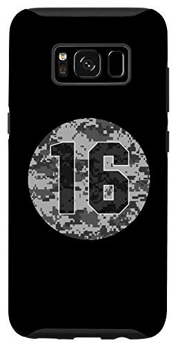 Galaxy S8  16 Camo Baseball Softball Soccer Basketball Lacrosse Number Case