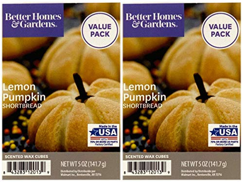 Better Homes and Gardens Lemon Pumpkin Shortbread Wax Cubes 2-Pack